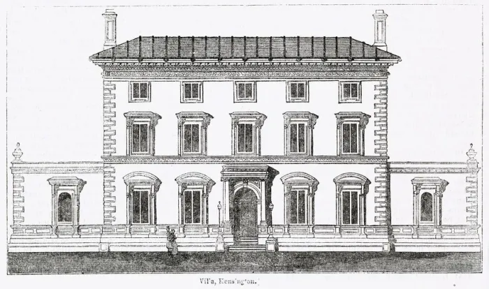 Framed Print : New Villa built in Kensington, London Framed Print : New Villa built in Kensington, London