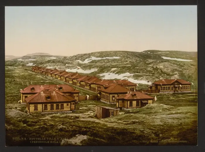 Framed Print : The new village Alexander III, (i. e. Aleksandrovsk), Kola P Framed Print : The new village Alexander III, (i. e. Aleksandrovsk), Kola P