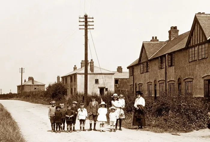 Framed Print : New Village, Stainforth Framed Print : New Village, Stainforth