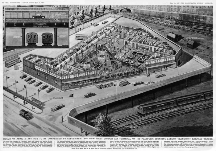 Framed Print : The new West London Air Terminal Framed Print : The new West London Air Terminal