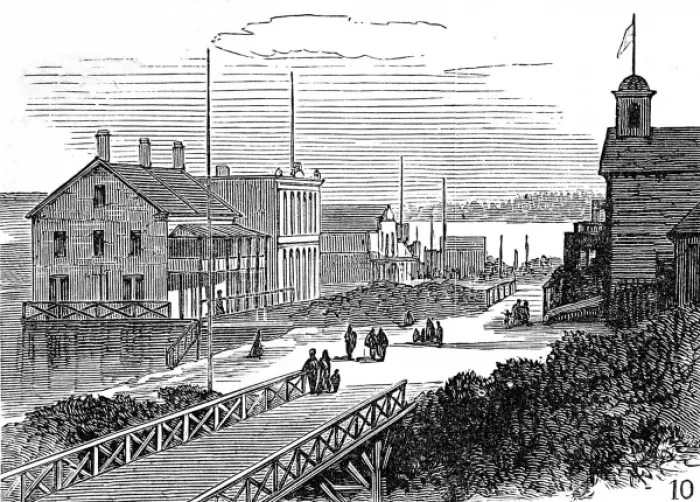 Framed Print : New Westminster, British Columbia, 1882 Framed Print : New Westminster, British Columbia, 1882