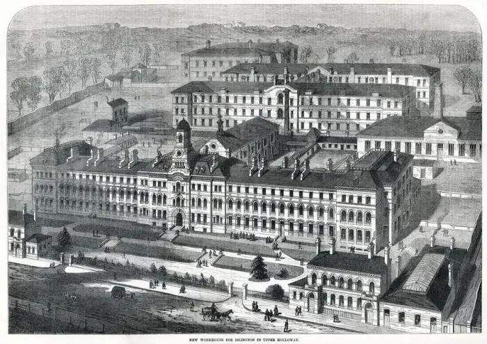Framed Print : New Workhouse, Upper Holloway, London 1870 Framed Print : New Workhouse, Upper Holloway, London 1870