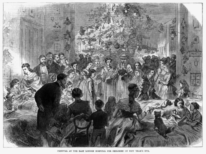 Framed Print : New Year at the East London Hospital Framed Print : New Year at the East London Hospital