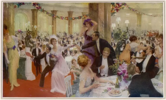 Framed Print : New Year, London, 1914 Framed Print : New Year, London, 1914
