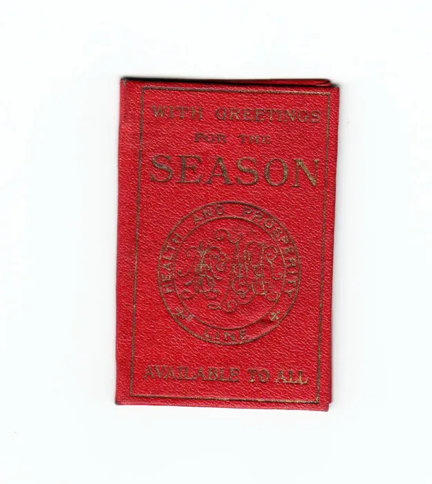 Framed Print : New Year Season Ticket 1889 Framed Print : New Year Season Ticket 1889
