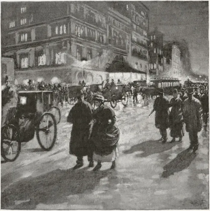 Framed Print : New York / Broadway 1891 Framed Print : New York / Broadway 1891