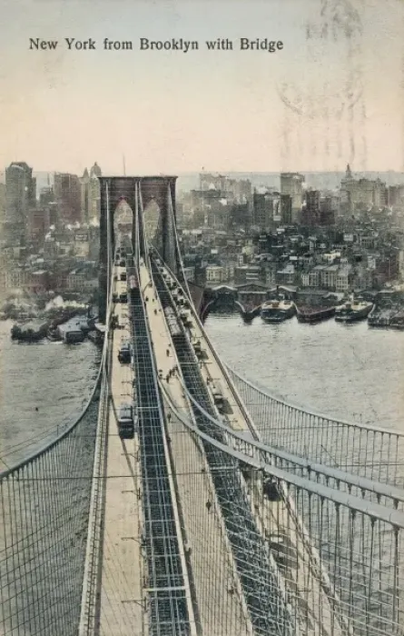 Framed Print : New York  /  Brooklyn Bridge
