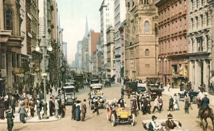 Framed Print : New York City- Fifth Avenue at 42nd Street Framed Print : New York City- Fifth Avenue at 42nd Street