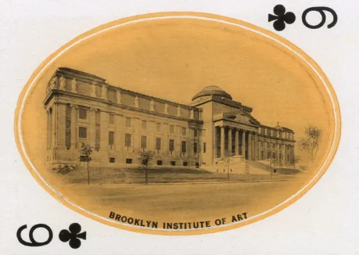 Framed Print : New York City - Playing card - Brooklyn Institute of Art Framed Print : New York City - Playing card - Brooklyn Institute of Art