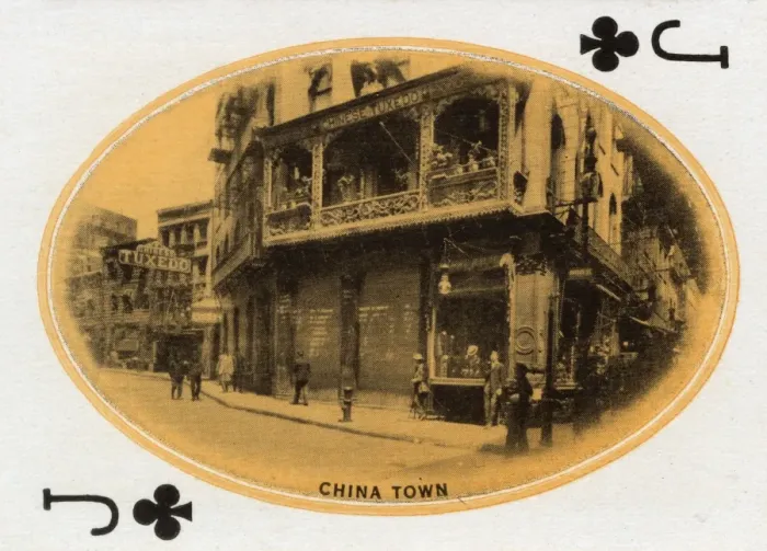 Framed Print : New York City - Playing card - Chinatown - Jack of Clubs Framed Print : New York City - Playing card - Chinatown - Jack of Clubs