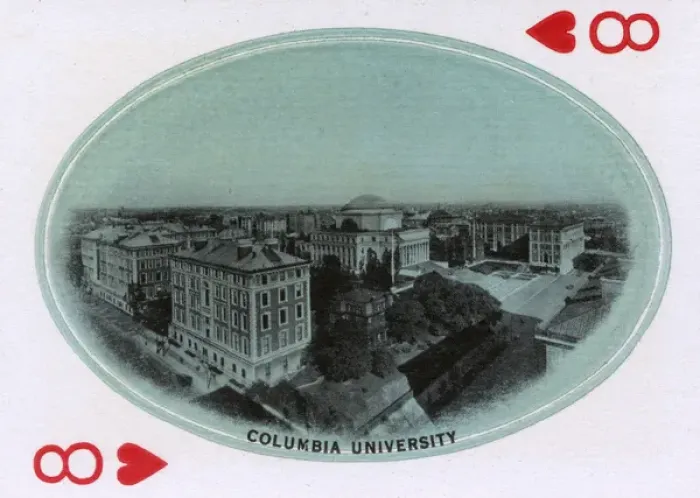 Framed Print : New York City - Playing card - Columbia University Framed Print : New York City - Playing card - Columbia University