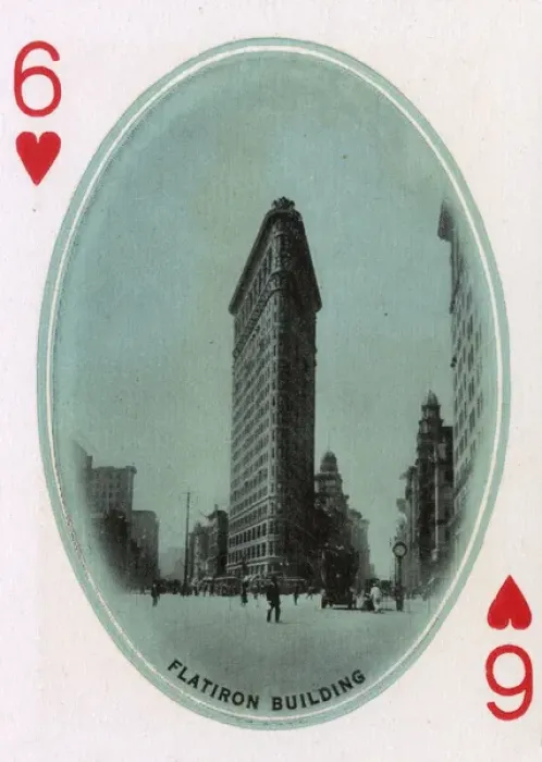 Framed Print : New York City - Playing card - Flatiron Building Framed Print : New York City - Playing card - Flatiron Building