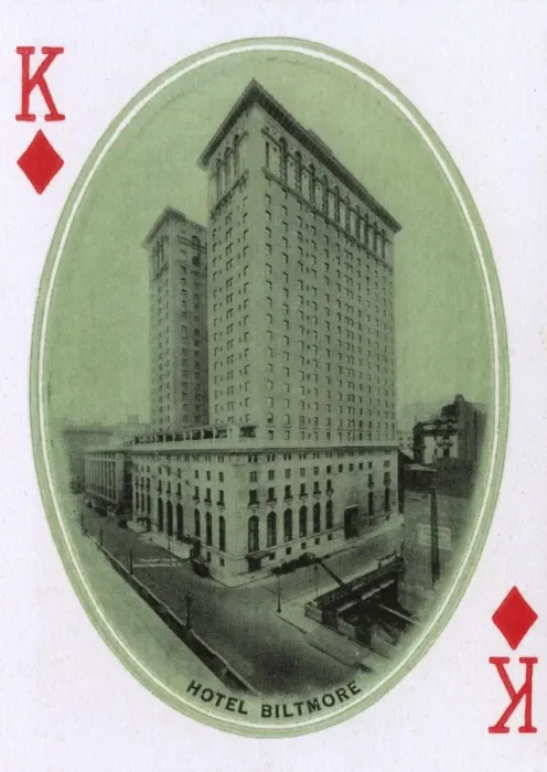Framed Print : New York City - Playing card - Hotel Biltmore Framed Print : New York City - Playing card - Hotel Biltmore