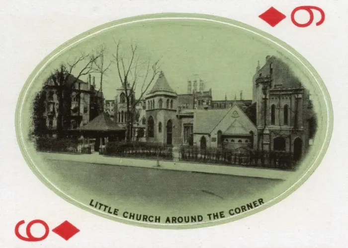 Framed Print : New York City, Playing card, Little Church Around the Corner Framed Print : New York City, Playing card, Little Church Around the Corner