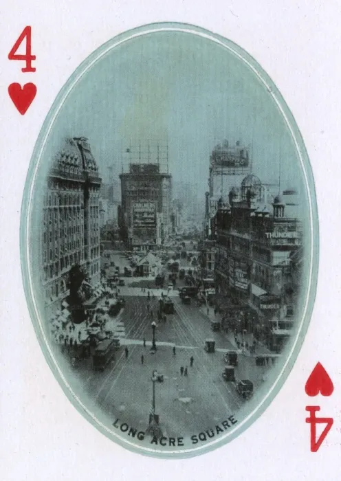 Framed Print : New York City - Playing card - Long Acre Square Framed Print : New York City - Playing card - Long Acre Square