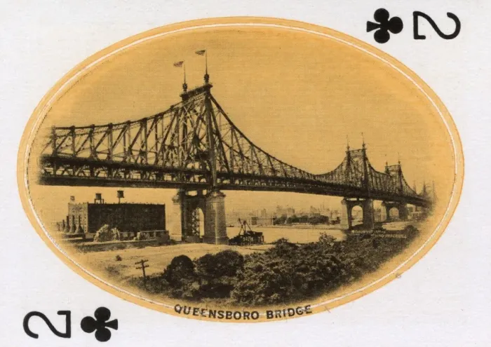 Framed Print : New York City - Playing card - Queensboro Bridge Framed Print : New York City - Playing card - Queensboro Bridge