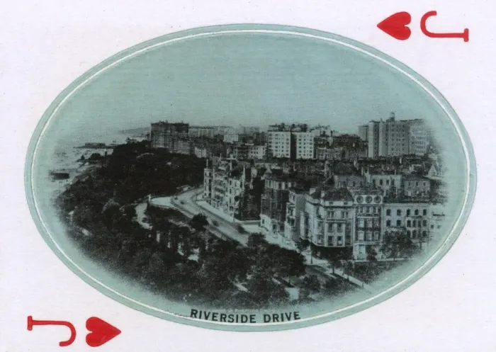 Framed Print : New York City - Playing card - Riverside Drive