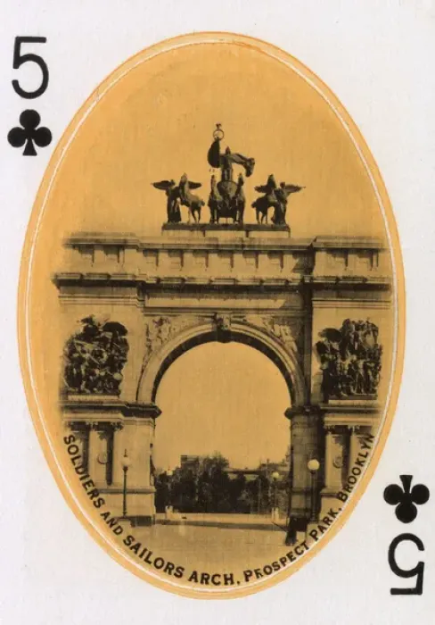 Framed Print : New York City - Playing card - Soldiers and Sailors Arch Framed Print : New York City - Playing card - Soldiers and Sailors Arch