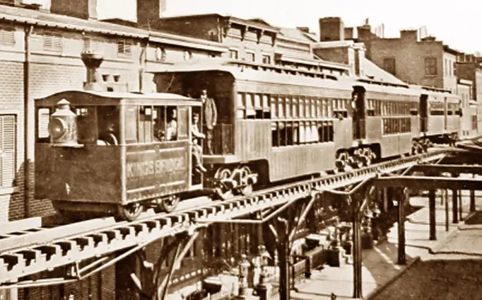 Framed Print : New York Elevated Railway, Victorian period Framed Print : New York Elevated Railway, Victorian period