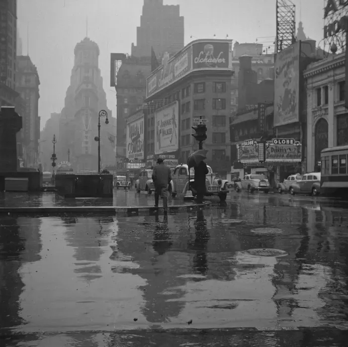 Framed Print : New York, New York. Times Square on a rainy day Framed Print : New York, New York. Times Square on a rainy day