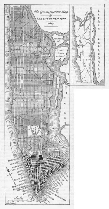 Framed Print : New York / Plan 1807 Framed Print : New York / Plan 1807