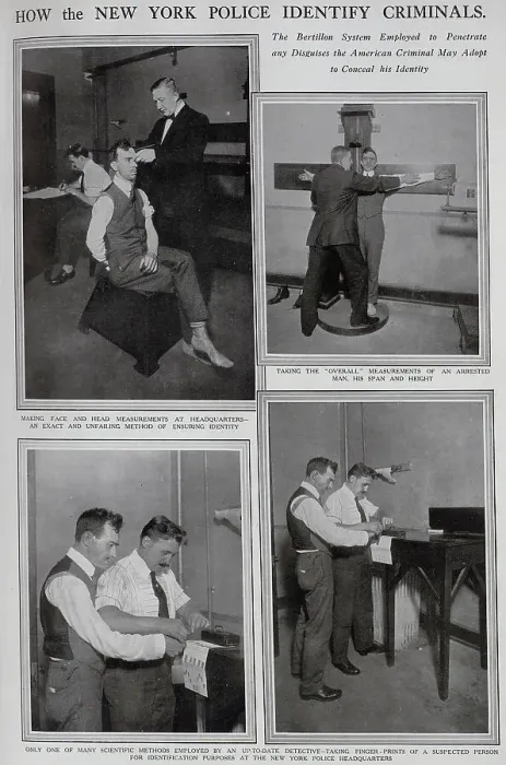 Framed Print : New York police identifying criminals Framed Print : New York police identifying criminals