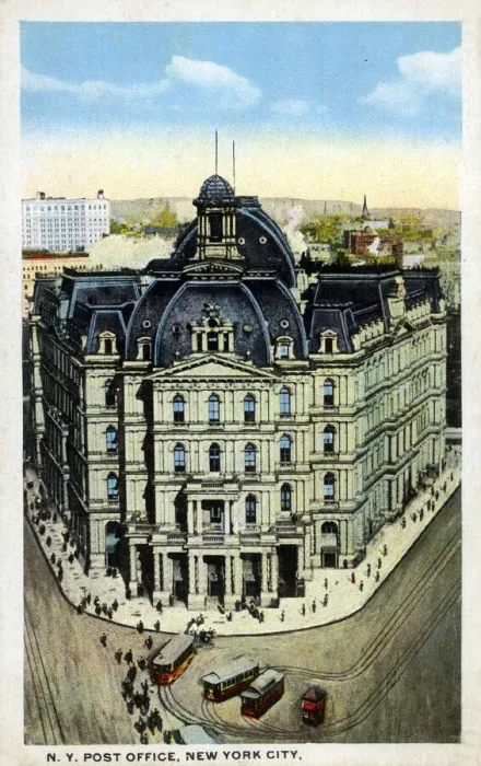 Framed Print : New York Post Office, New York City, NY, USA Framed Print : New York Post Office, New York City, NY, USA