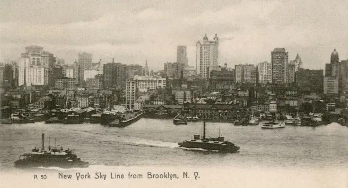 Framed Print : New York Skyline from Brooklyn, USA Framed Print : New York Skyline from Brooklyn, USA