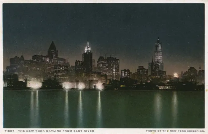 Framed Print : The New York Skyline from the East River Framed Print : The New York Skyline from the East River