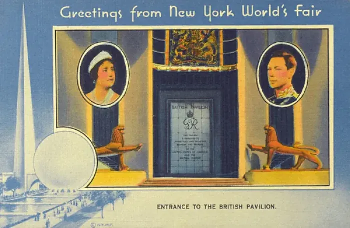 Framed Print : New York Worlds Fair - Entrance to the British Pavilion Framed Print : New York Worlds Fair - Entrance to the British Pavilion
