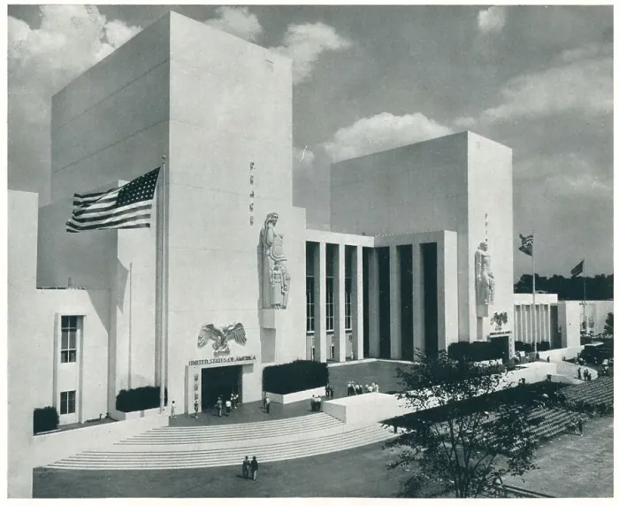 Framed Print : New York World's Fair Federal Building Framed Print : New York World's Fair Federal Building