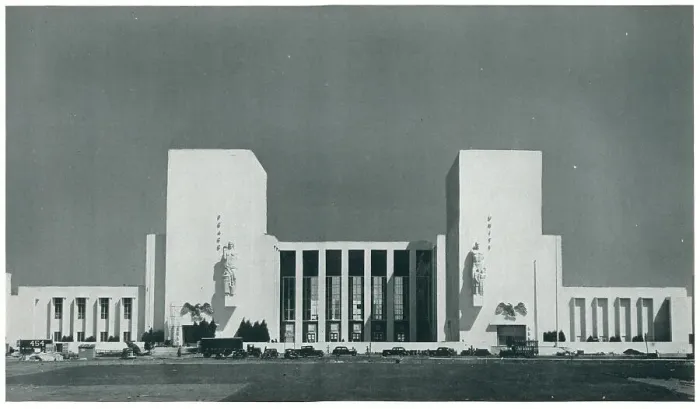 Framed Print : New York World's Fair Federal Building Framed Print : New York World's Fair Federal Building