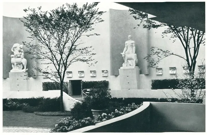 Framed Print : New York World's Fair Garden Court Framed Print : New York World's Fair Garden Court