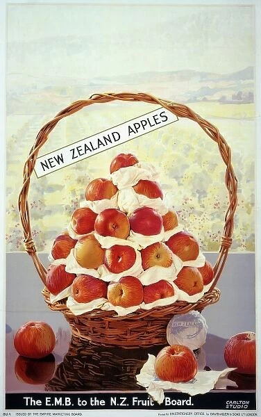New Zealand apples poster