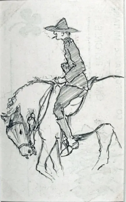 Framed Print : New Zealand trooper on his horse Framed Print : New Zealand trooper on his horse