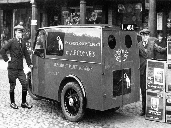 Framed Print : Newark Delivery Van probably 1920s Framed Print : Newark Delivery Van probably 1920s