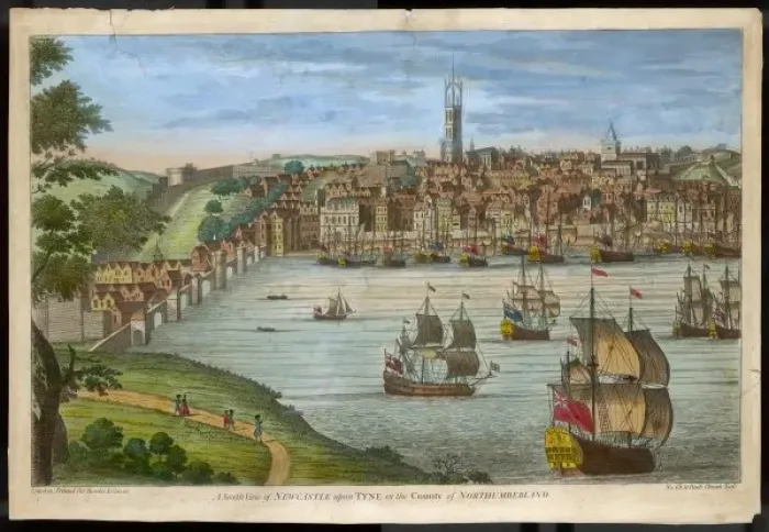 Framed Print : Newcastle Ca 1790 Framed Print : Newcastle Ca 1790