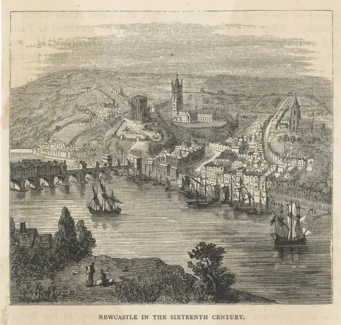 Framed Print : Newcastle on Tyne / 16th C Framed Print : Newcastle on Tyne / 16th C
