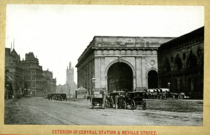 Framed Print : Newcastle Upon Tyne - Central Station and Neville Street Framed Print : Newcastle Upon Tyne - Central Station and Neville Street