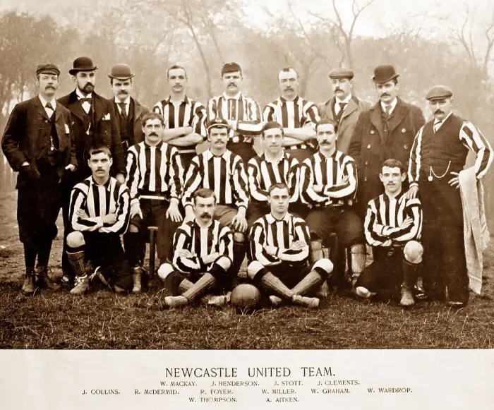 Framed Print : Newcastle United Football Team, 1890s Framed Print : Newcastle United Football Team, 1890s