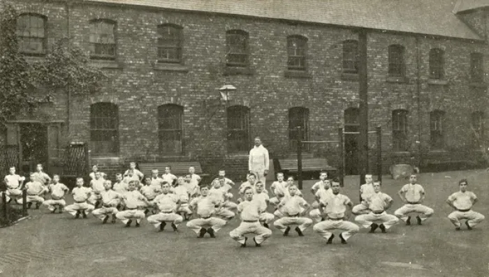 Framed Print : Newcastle-upon-Tyne Industrial School - Gymnastics Framed Print : Newcastle-upon-Tyne Industrial School - Gymnastics