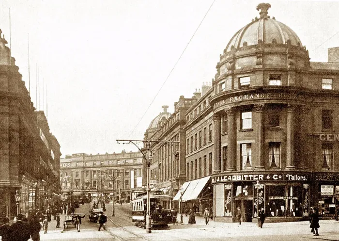 Framed Print : Newcastle-Upon-Tyne Market Street early 1900s Framed Print : Newcastle-Upon-Tyne Market Street early 1900s