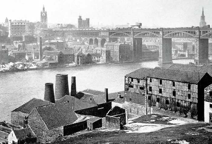 Framed Print : Newcastle-Upon-Tyne from the Rabbit Banks early 1900s Framed Print : Newcastle-Upon-Tyne from the Rabbit Banks early 1900s