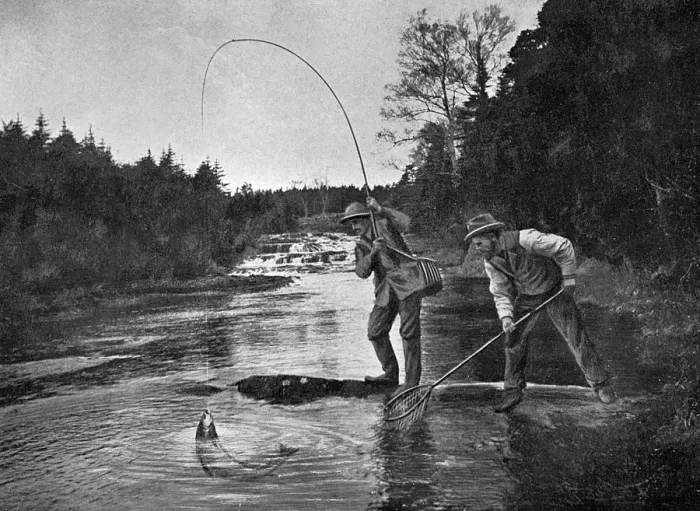 Framed Print : Newfoundland, Canada - Salmon Fishing - Harrys Brook Framed Print : Newfoundland, Canada - Salmon Fishing - Harrys Brook