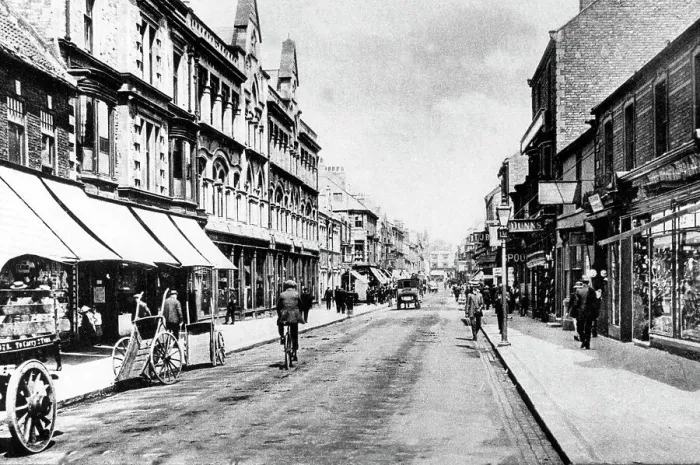 Framed Print : Newgate Street, Bishop Auckland early 1900's Framed Print : Newgate Street, Bishop Auckland early 1900's