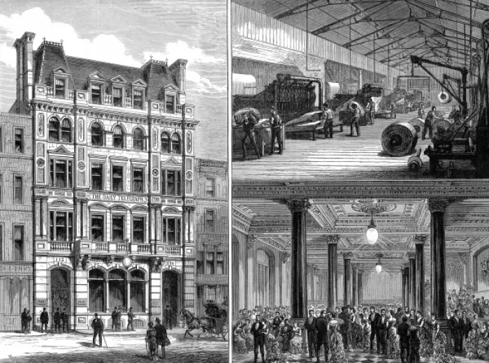 Framed Print : The newly built offices of the Daily Telegraph, Fleet Street Framed Print : The newly built offices of the Daily Telegraph, Fleet Street
