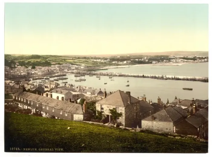 Framed Print : Newlyn, general view, Cornwall, England Framed Print : Newlyn, general view, Cornwall, England
