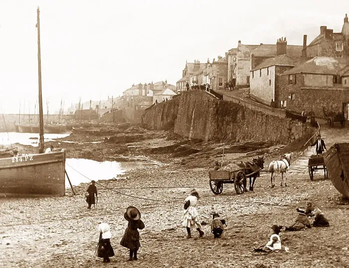 Framed Print : Newlyn Victorian period Framed Print : Newlyn Victorian period