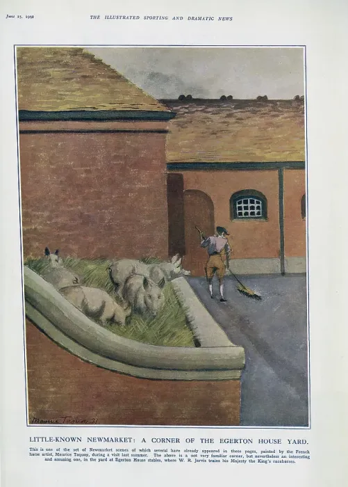 Framed Print : Newmarket Stables Framed Print : Newmarket Stables