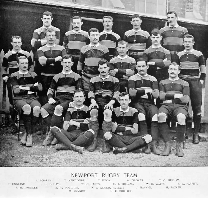Framed Print : Newport Rugby Team in the 1890s Framed Print : Newport Rugby Team in the 1890s